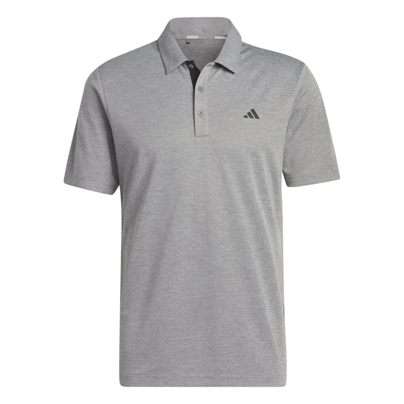 Image of adidas Heather Polo Shirt Mens Grey male S