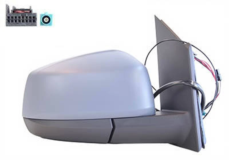 Image of VAN WEZEL 5707826 Wing mirror * HAGUS * Right, with aerial, primed Outside Mirror (50)