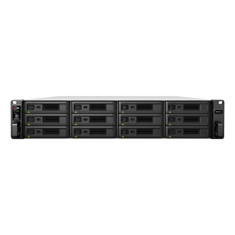 Image of Synology Synology RackStation RS3621xs+ NAS Rack (2U) Intel Xeon D D-1541 8GB DDR4 144 TB HDD DiskStation Manager Black RS3621XS+/144TB-HAT5300