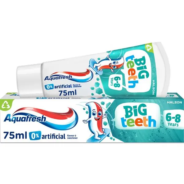 image of Aquafresh Big Teeth Mild Mint kids Toothpaste 50ml