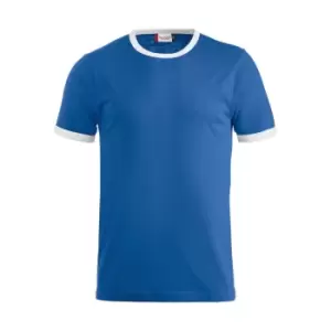Image of Clique Unisex Adult Nome T-Shirt (L) (Royal Blue/White)