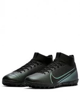 Nike Junior Mercurial Superfly 6 Academy Astro Turf Football Boots - Black