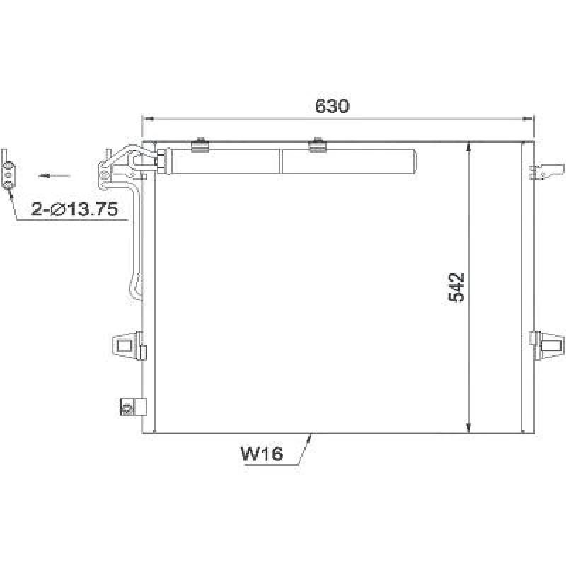 Image of Air conditioning condenser DIEDERICHS DCC1692