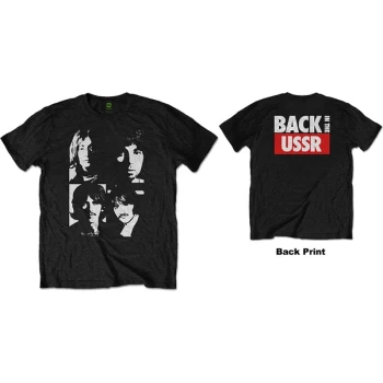 Image of The Beatles - Back in the USSR Unisex XXX-Large T-Shirt - Black