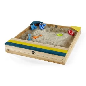 Image of Plum Wooden Sandpit - Brown