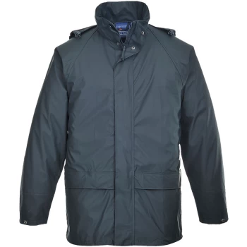 Image of Portwest - S450 Navy Sz 5XL Sealtex Classic Jacket Waterproof Rain Coat Parka Work Wear