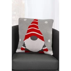 Image of Knitted Father Christmas Gonk Cushion