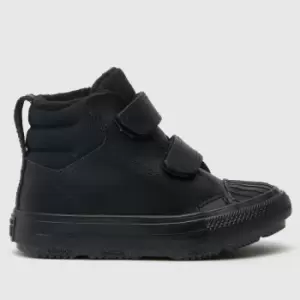 Image of Converse Black & Grey All Star Berkshire Climate Boys Toddler Trainers