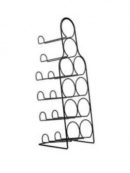 Premier Housewares Metal Wire 10-Bottle Wine Rack ; Black