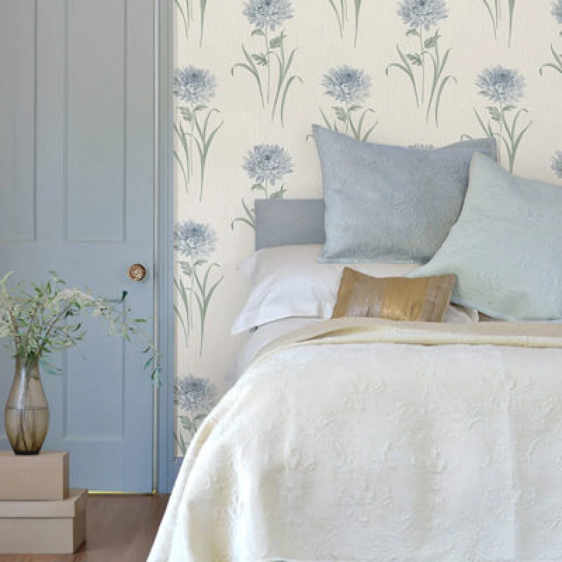 Image of Belgravia Tiffany Bella Blue Floral Wallpaper