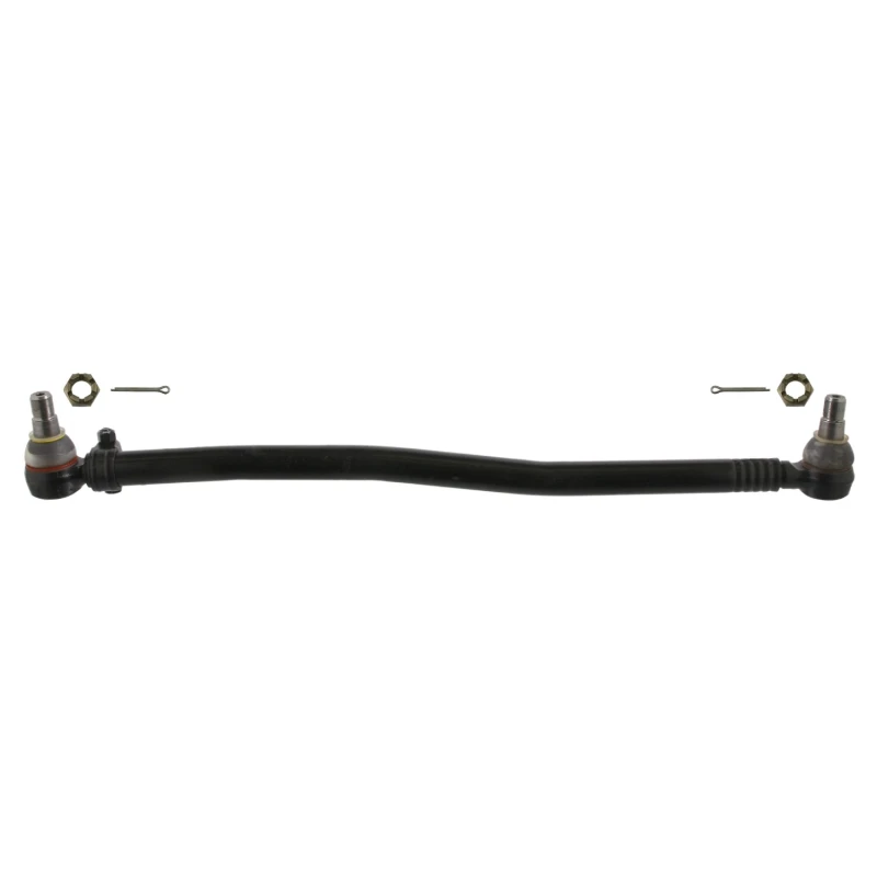 Image of FEBI BILSTEIN 38130 Centre Rod Assembly Front Axle Left, with crown nut Centre Rod Assembly (285)