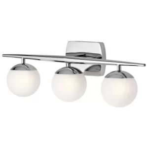 Image of Jasper 3 Light Bathroom Wall Light Polished Chrome IP44, G9
