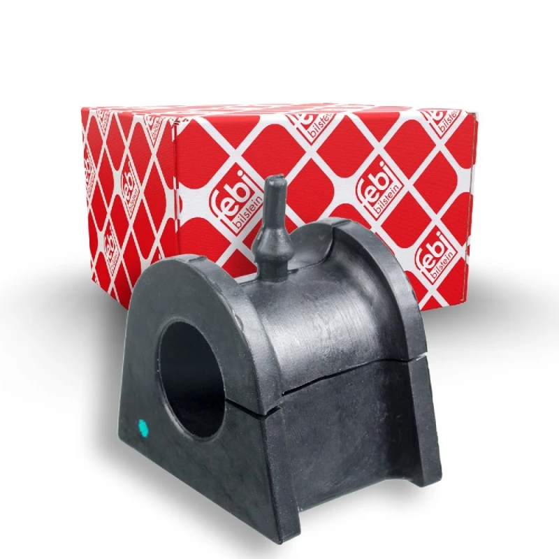 Image of FEBI BILSTEIN 41140 Stabilizer Bushes Front Axle, Rubber Rubber Anti-roll Bar Bush Kit (1334)