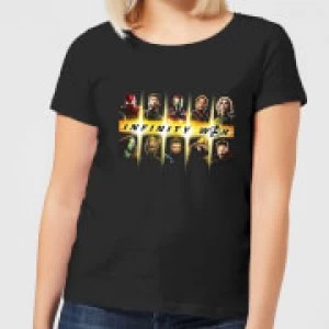 Image of Avengers Team Lineup Womens T-Shirt - Black