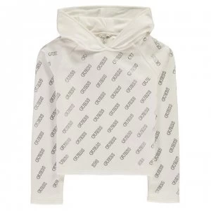 image of Guess Sequin Hoodie - True White TWHT