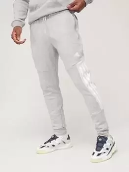 Image of adidas Future Icons 3 Stripe Pants - Medium Grey Heather Size XS Men