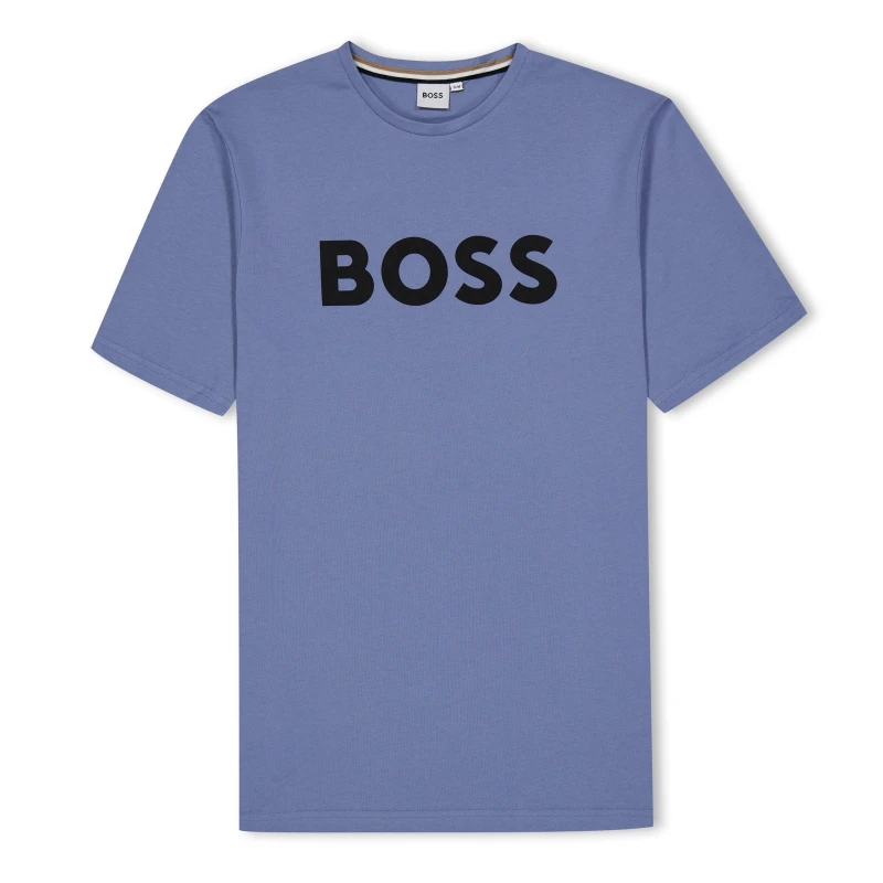 Image of Boss Hugo Boss Boys Large Logo Short Sleeve T-Shirt Medium Grey Grey