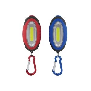 image of UNI-COM COB LED Keyring Torches - Twin Pack