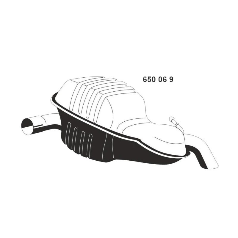 Image of ERNST 650069 Rear silencer End Silencer (3437)
