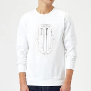 Image of Harry Potter Wand Of Harry Potter Sweatshirt - White - XXL