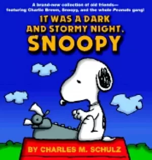 Image of it was a dark and stormy night snoopy