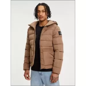 Image of Calvin Klein Jeans Badge Trim Lw Jacket - Brown