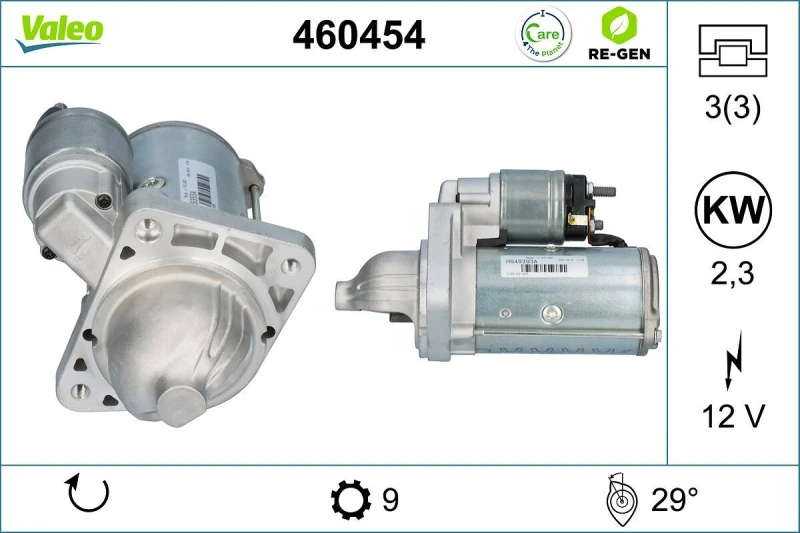 Image of Starter motor VALEO 460454