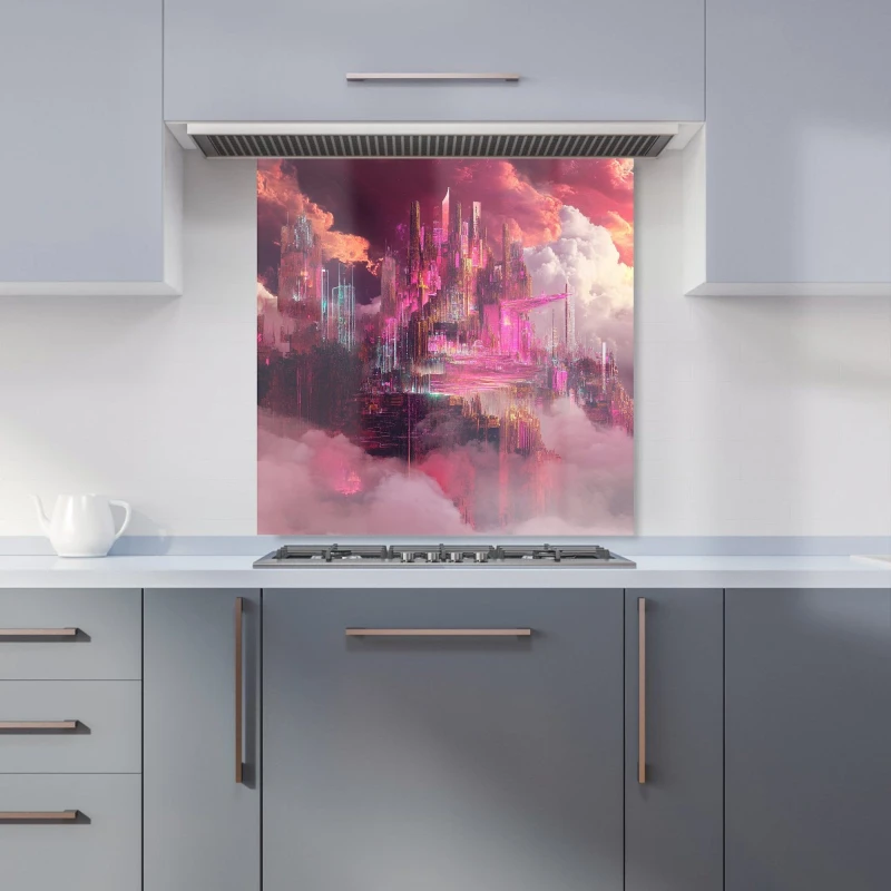 Image of Designer Kitchen Splashbacks Elena Sable: 00067 Kitchen Splashback Size: 600mm x 750mm Multicolor Unisex 600mm x 750mm
