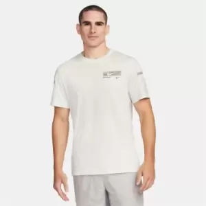 Image of Nike Dri-FIT Mens Fitness T-Shirt - Grey
