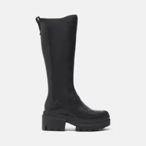 Image of Timberland Everleigh Tall Boot For Her In Black Black, Size 3.5