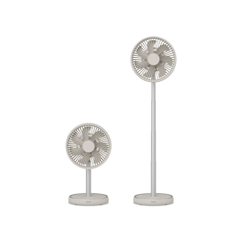 Image of Duux Rize Portable Fan with Rechargeable Battery in Stone Stone Unisex
