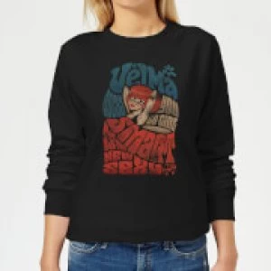 Scooby Doo Smart Is The New Sexy Womens Sweatshirt - Black - XXL