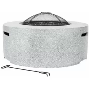 Image of Gardeco - mgo Cylo Magnesia Round Fire Bowl Basket Pit & bbq Grill