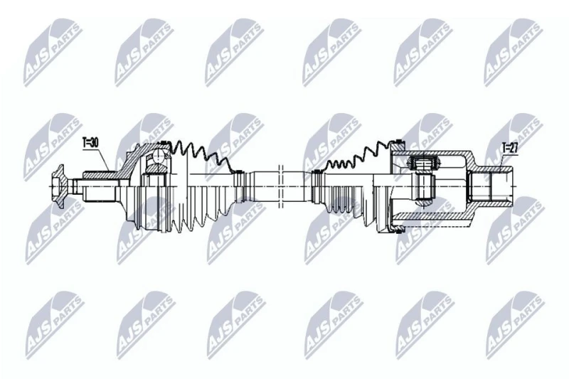Image of NTY Drive shaft NTY NPW-ME-077