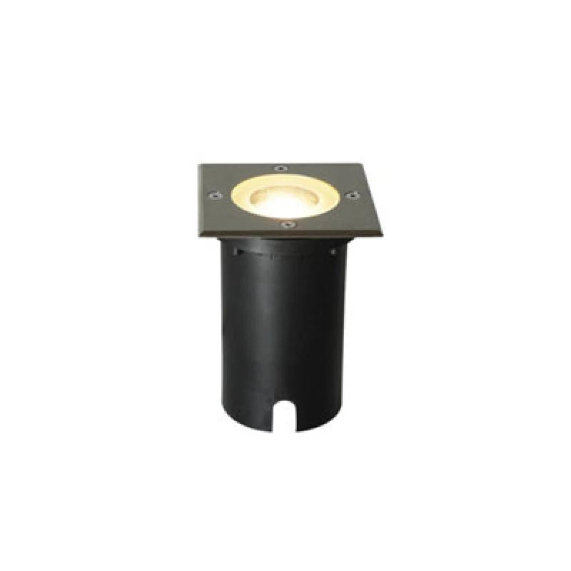 Image of Nordlux Andor Outdoor Recessed Light Silver Aluminium GU10 Driveway Safe - Mains Powered, IP67 Silver Unisex