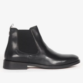 Image of Barbour Mens Bedlington Leather Chelsea Boots - Black - UK 11