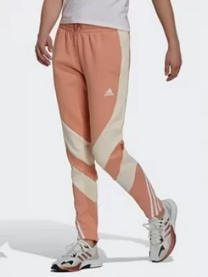 Image of adidas Sportswear Colorblock Tracksuit Bottoms, Black/White Size M Women