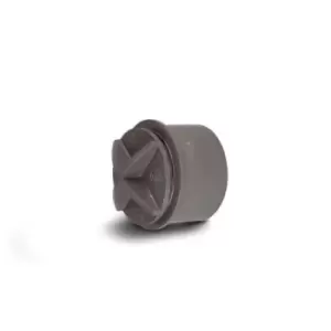 Image of Polypipe WS30g Solvent Weld Waste System Screwed Access Plug 40mm Grey