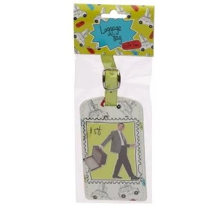 Image of Mr Bean 1st Class Stamp Luggage Tag