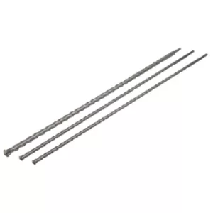Image of Rolson 48695 3pc SDS Drill Set 1000mm Long