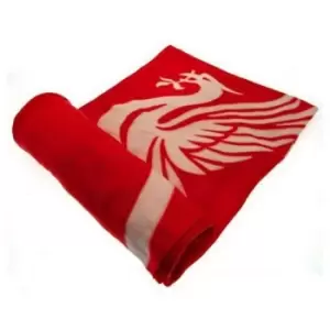 image of Pulse Fleece Blanket (One Size) (Red/White) - Red/White - Liverpool Fc