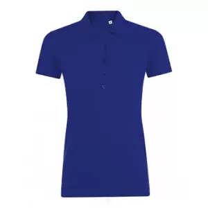Image of SOLS Womens/Ladies Phoenix Short Sleeve Pique Polo Shirt (M) (Ultramarine)