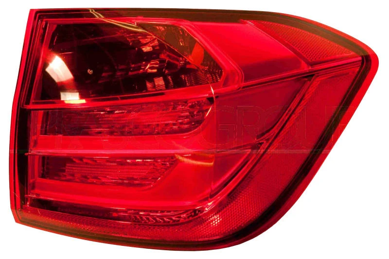 Image of PRASCO BM0284153 Rear light TYC Outer section, without bulb holder, Right Combination Rearlight (391)
