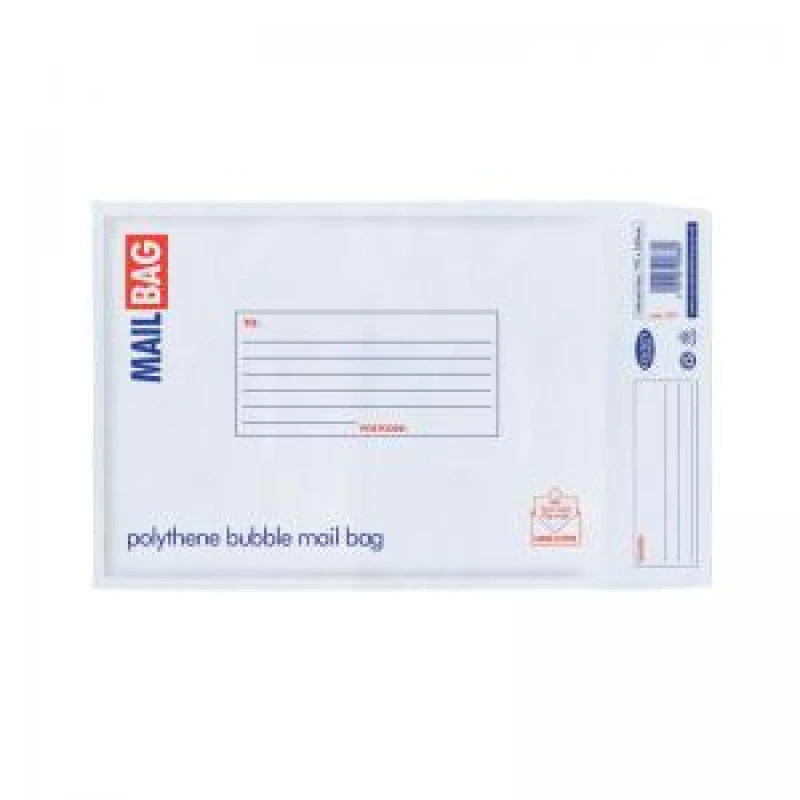 Image of County Stationery Poly Bubble Envelopes Small 170x260mm White (10 Pack) C271