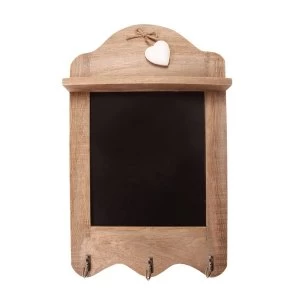 Image of Sass & Belle Scalloped Blackboard With 3 Hooks