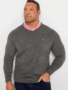 Image of BadRhino Essential Mock Shirt Jumper - Grey Size M Men