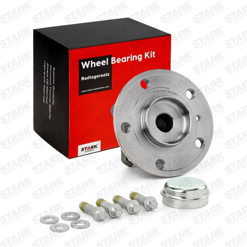 Image of STARK SKWB-0180251 Wheel bearing kit Rear Axle both sides, with bolts/screws Wheel Bearing Kit (654)