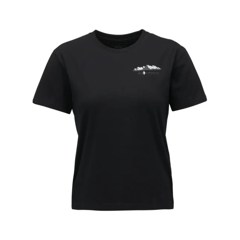 Image of Womens T-Shirt Black Diamond Mountainscape Noir Female XS