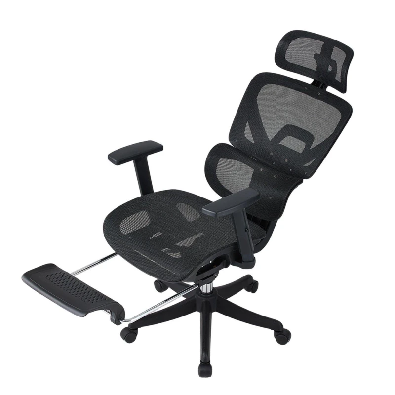 Image of Kabinet UK Swivel Office Chair with Adjustable Armrest Black unisex One Size