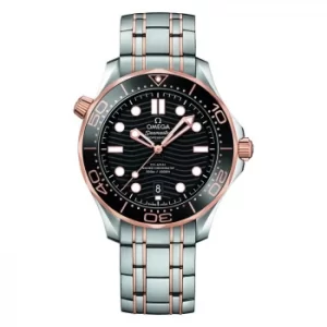 Image of Omega Seamaster Diver Mens Two Colour Bracelet Watch